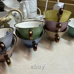 8 Vintage P. T. Bavaria Tirschenreuth Germany Demitasse Cups & Saucers