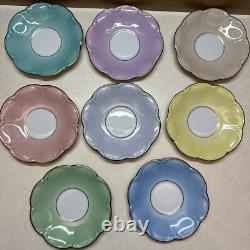 8 Vintage P. T. Bavaria Tirschenreuth Germany Demitasse Cups & Saucers