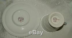 8 Wedgwood Footed Demitasse Cup & Saucer Sets 1944 ARGYLE Pattern Patrician