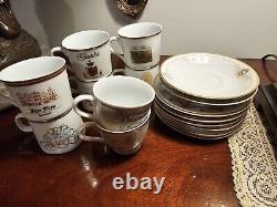 8 World Greatest Restaurants Demitasse Collection Cups Saucers Espresso
