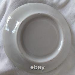 8pc. Antique Demitasse Cup And Saucers Hand-painted Japanese Landscape