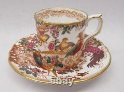 8pc Royal Crown Derby, England Olde Avesbury XLIV Demitasse tea cups & saucers