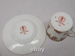 8pc Royal Crown Derby, England Olde Avesbury XLIV Demitasse tea cups & saucers