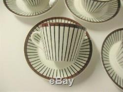 8x GUSTAVSBERG SPISA RIBB DEMITASSE CUP & SAUCER SETS