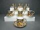 9 English Royal Crown Derby Traditional Imari 2451 Demitasse Cups And Saucers