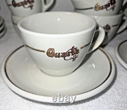 9 QUARTA Caffe Italy Demitasse Espresso Coffee Cappuccino cups/saucers RARE set