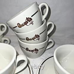 9 QUARTA Caffe Italy Demitasse Espresso Coffee Cappuccino cups/saucers RARE set