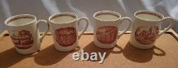 9 sets Wedgwood Harvard Boylston Hall demitasse cups and saucers ca 1936