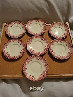 9 sets Wedgwood Harvard Boylston Hall demitasse cups and saucers ca 1936