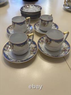 A Set of Four Windsor by Bavaria Tirschenreuth Demitasse China Cups