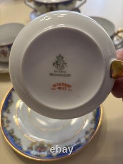 A Set of Four Windsor by Bavaria Tirschenreuth Demitasse China Cups