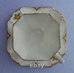 A Shelley Diamonds 11642 Queen Anne shape demitasse cup & saucer C. 1928