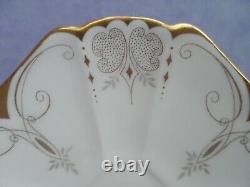 A Shelley Diamonds 11642 Queen Anne shape demitasse cup & saucer C. 1928