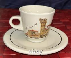 ACF 1997 Italian CityScapes Porcelain Demitasse Espresso 6 Cups & Saucers