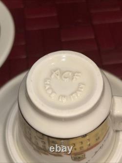 ACF 1997 Italian CityScapes Porcelain Demitasse Espresso 6 Cups & Saucers