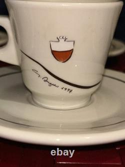 ACF 1997 Italian CityScapes Porcelain Demitasse Espresso 6 Cups & Saucers