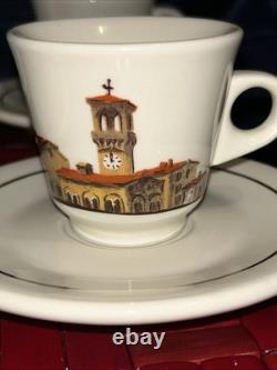 ACF 1997 Italian CityScapes Porcelain Demitasse Espresso 6 Cups & Saucers