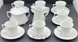 ALT Tirschenreuth 1838, Baronesse White Espresso / Demitasse / Mocha Set For 7