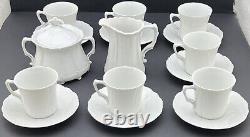 ALT Tirschenreuth 1838, Baronesse White Espresso / Demitasse / Mocha Set For 7