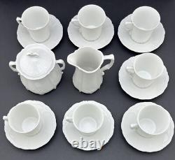 ALT Tirschenreuth 1838, Baronesse White Espresso / Demitasse / Mocha Set For 7