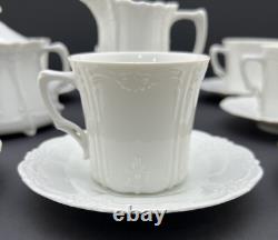 ALT Tirschenreuth 1838, Baronesse White Espresso / Demitasse / Mocha Set For 7