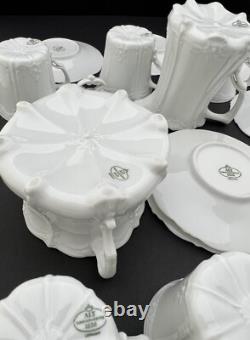 ALT Tirschenreuth 1838, Baronesse White Espresso / Demitasse / Mocha Set For 7