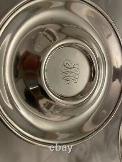 ANTIQUE GORHAM STERLING SILVER CUP & SAUCER A7333 with 2 LENOX DEMITASSE