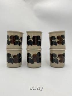 ARABIA FINLAND Ruija Troubadour Coffee Pot + (6) Cups & Saucers Tea Demitasse