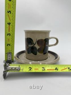 ARABIA FINLAND Ruija Troubadour Coffee Pot + (6) Cups & Saucers Tea Demitasse