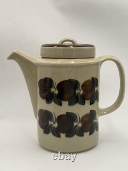 ARABIA FINLAND Ruija Troubadour Coffee Pot + (6) Cups & Saucers Tea Demitasse