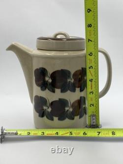 ARABIA FINLAND Ruija Troubadour Coffee Pot + (6) Cups & Saucers Tea Demitasse