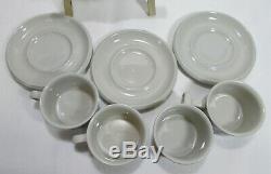 ARABIA of Finland FLORA Four (4) Demitasse Cup & Saucer Sets VGC