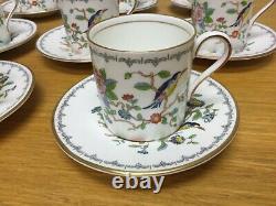 AYNSLEY PEMBROKE Demitasse Cup & Saucers (8 Sets) Fine English China withGold Trim