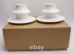 Alessi Supa Mocha Espresso Demitasse Cup Saucer Set Tom Kovac White New