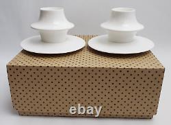 Alessi Supa Mocha Espresso Demitasse Cup Saucer Set Tom Kovac White New