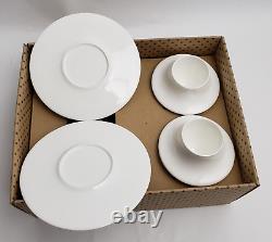 Alessi Supa Mocha Espresso Demitasse Cup Saucer Set Tom Kovac White New