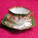 Ambrosius Lamm Dresden (gold Embossed Floral) 2 Demitasse Cup & Saucer Set