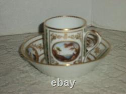 Ancienne Manufacture Royale Limoges Demitasse Cup Saucer The Chinese Timpanier