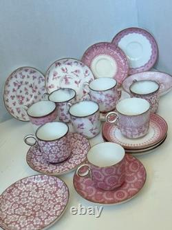Antique 1883 Royal Worcester Demitasse Tea Set for Bailey Banks & Biddle As-Is