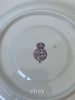 Antique 1883 Royal Worcester Demitasse Tea Set for Bailey Banks & Biddle As-Is
