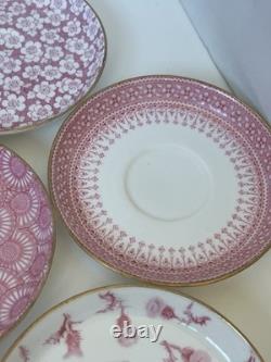 Antique 1883 Royal Worcester Demitasse Tea Set for Bailey Banks & Biddle As-Is