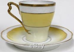 Antique 1891 Rosenthal Art Nouveau Demitasse Cup saucer semi nude woman teacup