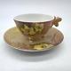 Antique 1900s Guerin Limoges Wg&co Demitasse Tea Cup & Saucer Dragonfly Handle