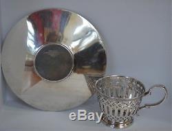 Antique 1909 Sterling Tiffany & Co Demitasse Cup and Saucer 5 Available