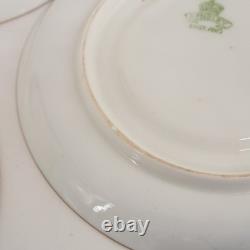 Antique 1920's Aynsley Flow Blue Chinoiserie Demitasse Cup & Saucer Set of 5