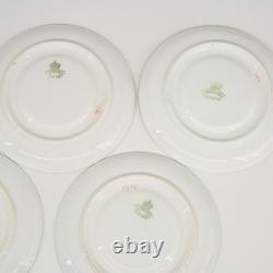 Antique 1920's Aynsley Flow Blue Chinoiserie Demitasse Cup & Saucer Set of 5