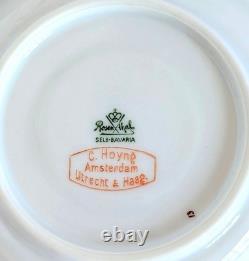 Antique 1924 Rosenthal Germany Demitasse Set Cobalt Gold Empire Pattern 5 Sets