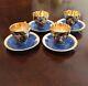 Antique 19th Century Royal Vienna Demitasse Cups And Saucers