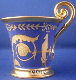 Antique 20thC Nymphenburg Porcelain Demitasse Cup & Saucer Porzellan Tasse
