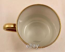 Antique Ahrenfeldt Limoges Demitasse Cup & Saucer, Richly Gilded